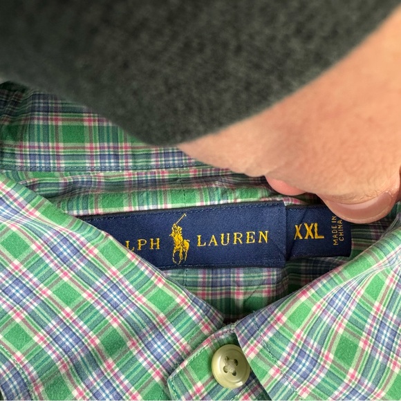 Lot Of 2 Polo Ralph Lauren Men's 2XL Multicolor L/S Button Down Dress Shirt - Picture 5 of 5
